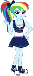Size: 4122x9470 | Tagged: safe, artist:emeraldblast63, imported from derpibooru, rainbow dash, human, equestria girls, clothes, converse, rainbow dash always dresses in style, shoes, skirt