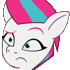 Size: 70x70 | Tagged: safe, artist:dsb71013, derpibooru exclusive, imported from derpibooru, zipp storm, pegasus, pony, spoiler:g5, spoiler:my little pony: tell your tale, spoiler:tyts01e44, emotes, eyebrows, g5, my little pony: tell your tale, picture for breezies, ponymote, raised eyebrow, secret ad-mare-er, simple background, transparent background