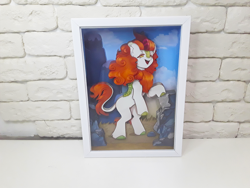 Size: 1280x960 | Tagged: safe, artist:made_by_franch, imported from derpibooru, autumn blaze, kirin, pony, craft, diorama, handmade, solo