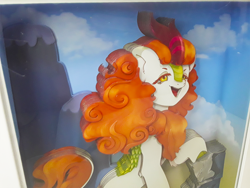 Size: 1280x960 | Tagged: safe, artist:made_by_franch, imported from derpibooru, autumn blaze, kirin, pony, craft, diorama, handmade, solo