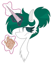 Size: 1000x1230 | Tagged: safe, artist:scridley-arts, imported from derpibooru, oc, oc only, oc:catia, oc:conalep, pony, unicorn, bust, female, horn, mug, simple background, solo, transparent background, unicorn oc, vulgar