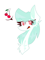 Size: 1500x2000 | Tagged: safe, artist:scridley-arts, imported from derpibooru, oc, oc only, oc:cherry boop, pony, bust, female, simple background, solo, transparent background