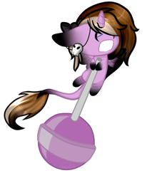 Size: 750x800 | Tagged: safe, artist:angellightyt, imported from derpibooru, oc, oc only, alicorn, pony, alicorn oc, base used, candy, female, flying, food, gritted teeth, hoof hold, horn, lollipop, mare, micro, simple background, solo, teeth, transparent background, wings
