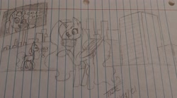 Size: 3185x1776 | Tagged: safe, artist:those kids in the corner, imported from derpibooru, princess luna, alicorn, pony, advertisement, building, female, future, futuristic, mare, old art, technology, traditional art