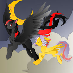 Size: 1024x1024 | Tagged: safe, artist:wolvierland, imported from derpibooru, oc, oc only, pegasus, flying, pegasus oc