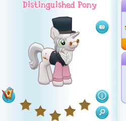 Size: 479x459 | Tagged: safe, imported from derpibooru, screencap, baroque cloak, pony, gameloft, my little pony: magic princess