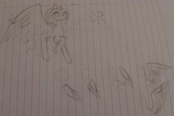 Size: 2717x1812 | Tagged: safe, artist:those kids in the corner, imported from derpibooru, pegasus, pony, female, mare, old art, sketch, sketch dump, spread wings, traditional art, unnamed character, wings