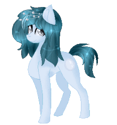 Size: 276x296 | Tagged: safe, artist:angellightyt, imported from derpibooru, oc, oc only, earth pony, pony, animated, base used, earth pony oc, gif, simple background, smiling, solo, transparent background