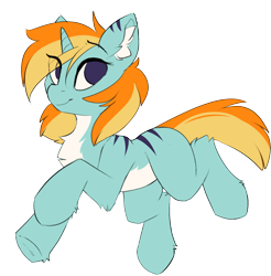 Size: 1874x1908 | Tagged: safe, artist:beardie, imported from derpibooru, oc, oc only, unnamed oc, pony, unicorn, horn, raised hoof, simple background, smiling, solo, transparent background