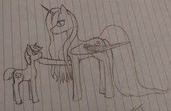 Size: 2512x1626 | Tagged: safe, artist:those kids in the corner, imported from derpibooru, fluttershy, alicorn, alicornified, fluttercorn, old art, race swap, sketch, traditional art, unnamed character