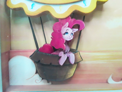 Size: 1280x960 | Tagged: safe, artist:made_by_franch, imported from derpibooru, pinkie pie, earth pony, pony, balloon, craft, diorama, handmade, irl, photo, solo