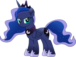 Size: 10635x8016 | Tagged: safe, artist:lincolnbrewsterfan, derpibooru exclusive, imported from derpibooru, part of a set, princess luna, alicorn, pony, derpibooru, series:apri(luna) fools!, my little pony: the movie, .svg available, absurd resolution, april fools, april fools 2023, blue eyes, blue mane, blue tail, clothes, crown, cyan eyes, determination, determined, determined face, determined look, determined smile, ethereal mane, ethereal tail, female, flowing mane, flowing tail, folded wings, horn, inkscape, jewelry, long horn, long mane, long tail, looking at you, mare, meta, moon, movie accurate, part of a series, peytral, regalia, shoes, simple background, smiling, smiling at you, solo, standing, svg, tail, teal eyes, transparent background, vector, wings