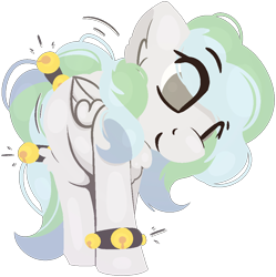 Size: 978x981 | Tagged: safe, artist:rhythmpixel, imported from derpibooru, oc, oc only, oc:river chime, pegasus, bells, female, mare, simple background, solo, transparent background