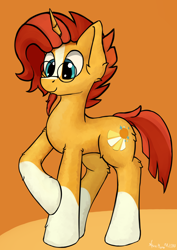 Size: 1724x2440 | Tagged: safe, artist:aquamuro, imported from derpibooru, part of a set, sunburst, pony, unicorn, advertisement in description, colored hooves, commission, cute, description is relevant, ear fluff, fluffy, giveaway, glasses, horn, male, multicolored hair, signature, simple background, sketch, smiling, solo, stallion, ych result, your character here