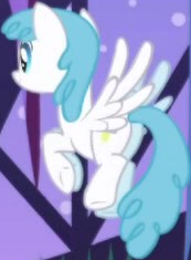 Size: 173x235 | Tagged: safe, imported from derpibooru, screencap, lightning bolt, white lightning, pegasus, pony, friendship is magic, background character, background pony, butt, cropped, female, flying, mare, plot, solo, spread wings, wings