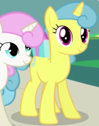 Size: 338x432 | Tagged: safe, imported from derpibooru, screencap, lemon hearts, twinkleshine, pony, unicorn, friendship is magic, background character, background pony, cropped, female, horn, mare, solo focus