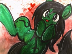 Size: 4032x3024 | Tagged: safe, artist:muffinz, imported from derpibooru, oc, oc:filly anon, earth pony, pony, female, filly, marker drawing, solo, traditional art