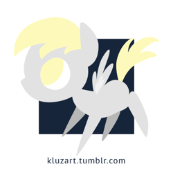 Size: 400x400 | Tagged: safe, alternate version, artist:kluzart, imported from derpibooru, derpy hooves, pegasus, pony, chibi, simple background, solo, vector, white background