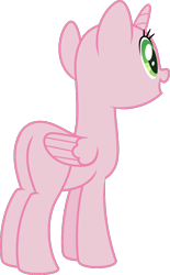 Size: 648x1044 | Tagged: safe, artist:sollace, derpibooru exclusive, imported from derpibooru, alicorn, pony, .svg available, base, butt, happy, simple background, solo, svg, transparent background, vector
