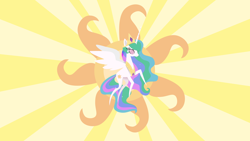 Size: 3840x2160 | Tagged: safe, artist:jp, derpibooru exclusive, imported from derpibooru, princess celestia, alicorn, pony, my little pony: the movie, .svg available, female, flying, pointy ponies, solo, spread wings, sun, svg, vector, wings