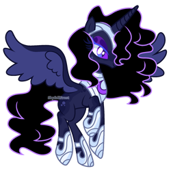 Size: 1440x1440 | Tagged: safe, artist:skyfallfrost, imported from derpibooru, oc, oc:umbra lullaby, alicorn, pony, armor, base used, female, mare, simple background, solo, transparent background
