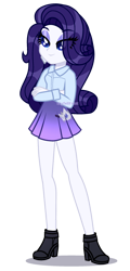 Size: 1096x2284 | Tagged: safe, alternate version, artist:skyfallfrost, imported from derpibooru, oc, oc:midnight sapphire, human, equestria girls, clothes, female, shirt, simple background, skirt, solo, transparent background