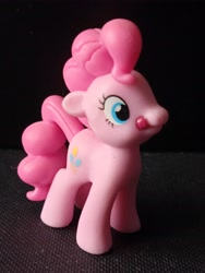 Size: 3120x4160 | Tagged: safe, imported from derpibooru, photographer:hollyn, pinkie pie, earth pony, pony, blind bag, photo, tongue out, toy