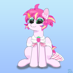 Size: 2000x2000 | Tagged: safe, artist:nfc100%ponies, imported from derpibooru, oc, oc only, oc:奶油甜甜, mascot, shanghai, shanghai brony festival, simple background, solo