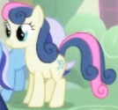 Size: 134x125 | Tagged: safe, imported from derpibooru, screencap, bon bon, sweetie drops, earth pony, pony, season 1, season 2, background character, background pony, cropped, female, intro, mare, solo focus