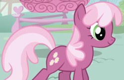 Size: 618x401 | Tagged: safe, imported from derpibooru, screencap, cheerilee, earth pony, pony, season 1, season 2, cropped, female, intro, mare, solo