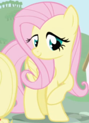 Size: 304x422 | Tagged: safe, imported from derpibooru, screencap, fluttershy, pegasus, pony, season 1, season 2, cropped, female, folded wings, intro, mare, solo focus, wings