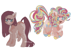 Size: 1239x872 | Tagged: safe, artist:kazmuun, imported from derpibooru, pinkie pie, pony, alternate design, pinkamena diane pie, simple background, transparent background, twitterina design