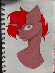 Size: 960x1280 | Tagged: safe, artist:crasti, artist:hardrock, imported from derpibooru, oc, oc only, oc:hardy, alicorn, pony, dwayne johnson, eyebrows, looking at you, male, meme, raised eyebrow, solo, stallion, traditional art