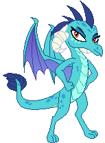 Size: 153x208 | Tagged: safe, artist:color anon, imported from ponybooru, princess ember, dragon, pixel art, ponybooru exclusive, solo