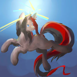 Size: 1024x1024 | Tagged: safe, artist:wolvierland, imported from derpibooru, oc, unicorn, horn, simple background, unicorn oc