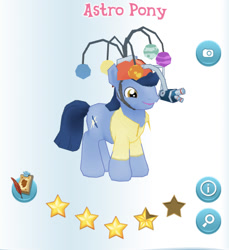 Size: 442x483 | Tagged: safe, imported from derpibooru, screencap, pony, astro pony, gameloft, planetary bob