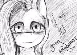 Size: 2100x1500 | Tagged: safe, artist:minckies, imported from derpibooru, pegasus, pony, bust, creepy, female, grayscale, lineart, mare, monochrome, solo