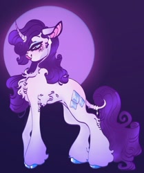 Size: 540x647 | Tagged: safe, artist:rareapples, imported from derpibooru, rarity, pony, unicorn, 2d, colored, digital art, female, horn, long hair, long mane, looking forward, mare, simple background, smiling, solo