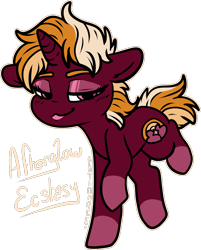 Size: 1210x1507 | Tagged: safe, artist:sexygoatgod, imported from derpibooru, oc, oc only, oc:afterglow ecstacy, pony, unicorn, adoptable, chibi, female, mare, simple background, solo, transparent background