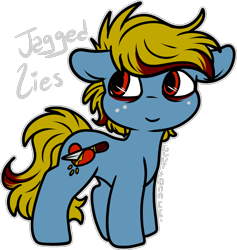 Size: 1070x1128 | Tagged: safe, artist:sexygoatgod, imported from derpibooru, oc, oc only, oc:jagged lies, earth pony, pony, chibi, male, simple background, solo, stallion, transparent background