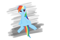 Size: 1149x774 | Tagged: safe, artist:seshirubonsebon, imported from derpibooru, rainbow dash, pony, abstract background, blushing, solo