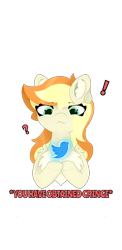 Size: 1080x2220 | Tagged: safe, artist:sodapop sprays, imported from derpibooru, oc, oc only, oc:sodapop sprays, pegasus, pony, meta, simple background, solo, surprised, transparent background, twitter