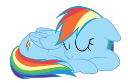 Size: 1200x778 | Tagged: safe, artist:prixy05, imported from derpibooru, rainbow dash, pegasus, pony, simple background, sleeping, solo, transparent background, vector