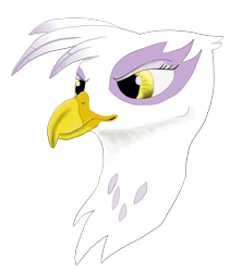 Size: 1878x2226 | Tagged: safe, artist:jack-varus, imported from derpibooru, gilda, griffon, bust, simple background, solo, transparent background