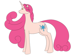 Size: 1600x1200 | Tagged: safe, artist:saintgryphonii, imported from derpibooru, princess amore, pony, unicorn, female, mare, simple background, solo, white background