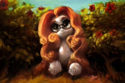 Size: 3000x1998 | Tagged: safe, artist:rvsd, imported from derpibooru, oc, oc only, earth pony, pony, female, flower, glasses, mare