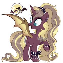 Size: 2000x2006 | Tagged: safe, artist:dixieadopts, imported from derpibooru, oc, oc:nature twist, alicorn, bat pony, bat pony alicorn, pony, bat wings, female, horn, magical lesbian spawn, mare, offspring, parent:fluttershy, parent:tempest shadow, simple background, solo, transparent background, wings