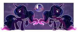 Size: 4000x1668 | Tagged: safe, artist:dixieadopts, imported from derpibooru, oc, oc:eternal galaxy, pony, unicorn, female, mare, solo