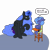 Size: 3508x3508 | Tagged: safe, artist:ponny, imported from derpibooru, nightmare moon, princess luna, alicorn, pony, baby talk, broccoli, chair, colored, dialogue, disappointed, disapproval, duo, female, filly, folded wings, food, horn, magic, mare, raised hoof, simple background, sitting, speech bubble, telekinesis, text, transparent background, wings, woona, younger