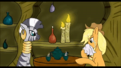 Size: 1280x720 | Tagged: safe, imported from derpibooru, applejack, zecora, earth pony, zebra, advice, animated, crying, everfree forest, handkerchief, implied applespike, implied foalcon, implied shipping, implied spike, implied straight, jailbait, relationship, relationships, sound, tissue, webm